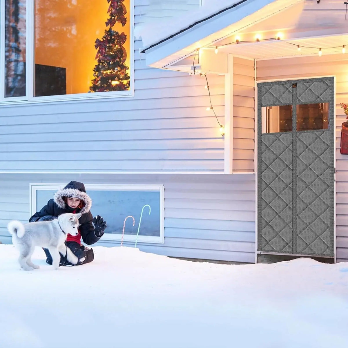 Magnetic Thermal Insulated Waterproof Door Curtain Fits Door 90X210CM Unbranded