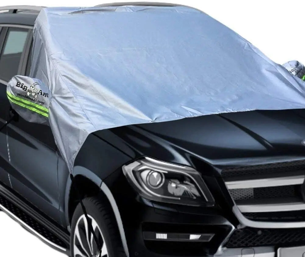 Car Cover Magnetic Snow Sun Protector Waterproof Windscreen Two Mirror Covers Unbranded
