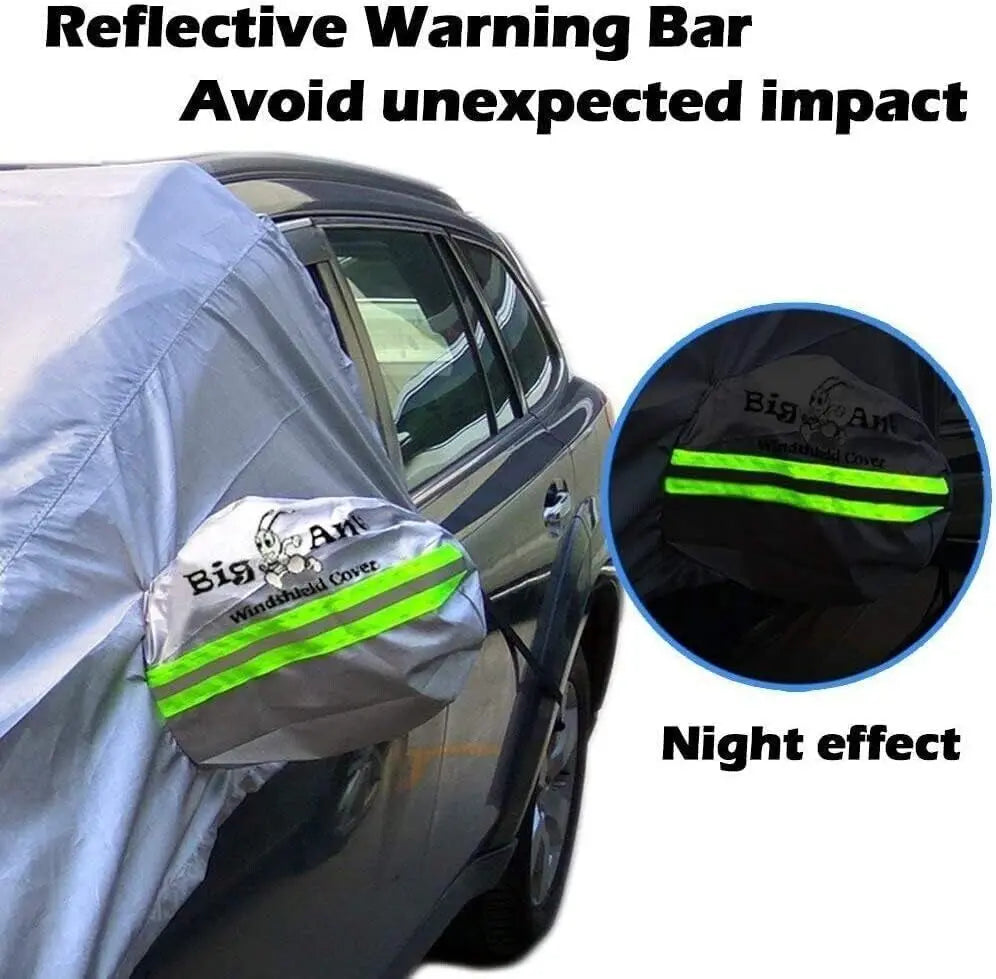 Car Cover Magnetic Snow Sun Protector Waterproof Windscreen Two Mirror Covers Unbranded