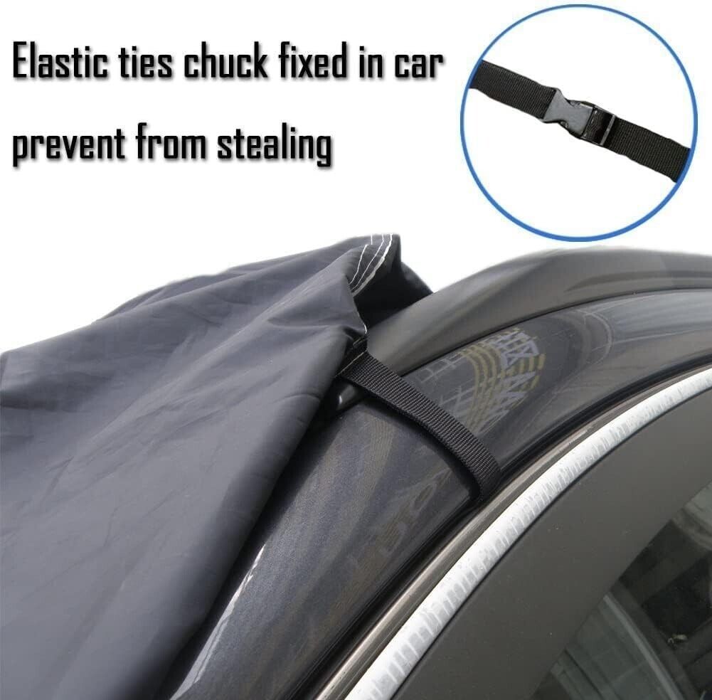 Car Cover Magnetic Snow Sun Protector Waterproof Windscreen Two Mirror Covers