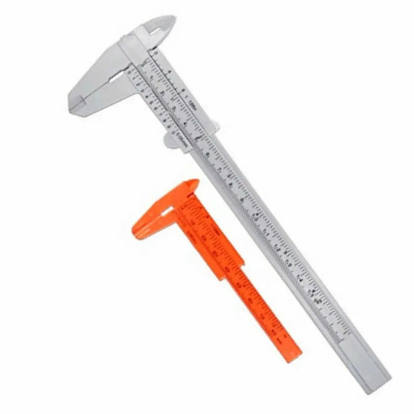 Plastic Vernier Calliper Set Gauge Micrometer Measuring Tool Ruler 6/ 3 2Pcs Unbranded