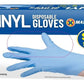 Blue Disposable Gloves Powder Latex Vinyl Free Medical Work Tattoo 100 Pieces