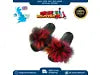 Womens Sliders Fluffy Slippers Open Toe Ladies Multicolor Slides Sandals 36-37 Unbranded