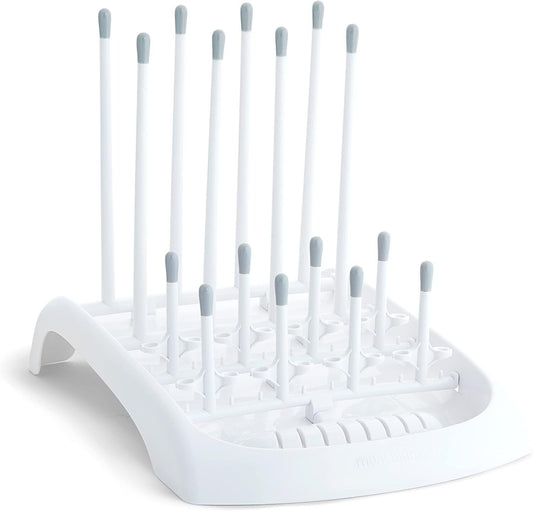 Munchkin Baby Bottle Holder, Folding Deluxe Baby Bottle Drying Rack, Baby Bottle & Water Bottle Drying Rack, Bottle Holder & Baby Bottle Rack, Baby Bottle Stand for Washing Up, Dishwasher Safe