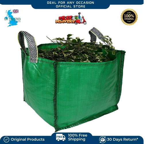 Heavy Duty Woven Garden Waste Bags Ties Bin Construction Bags 120 Litre