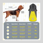 Dog Jacket Waterproof Lightweight Vest Raincoats Yellow Size L