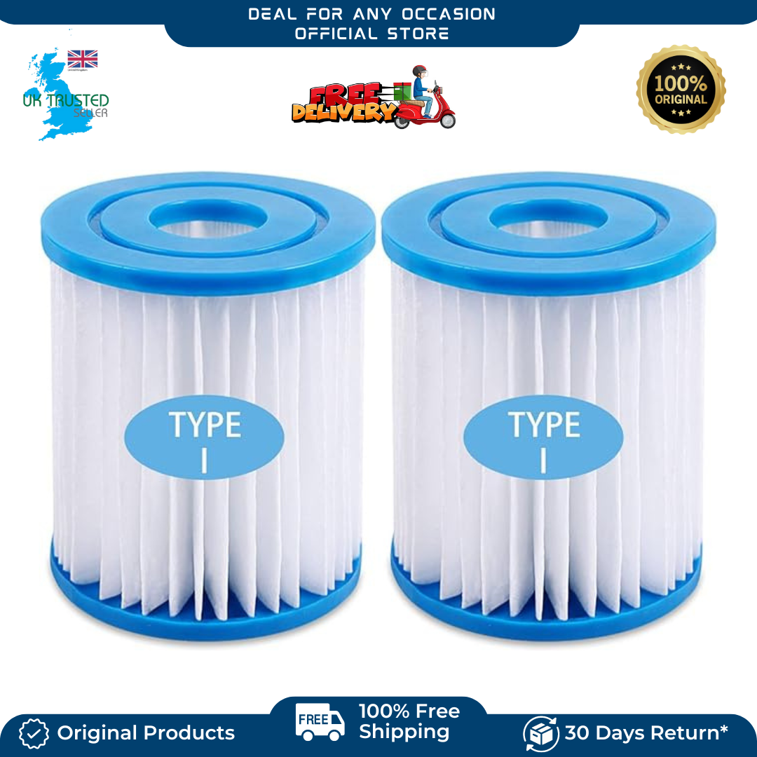 Swimming Pool Filter Cartridge Size 1 Inflatable Pool Filter 300/330 gal/hr 2pcs