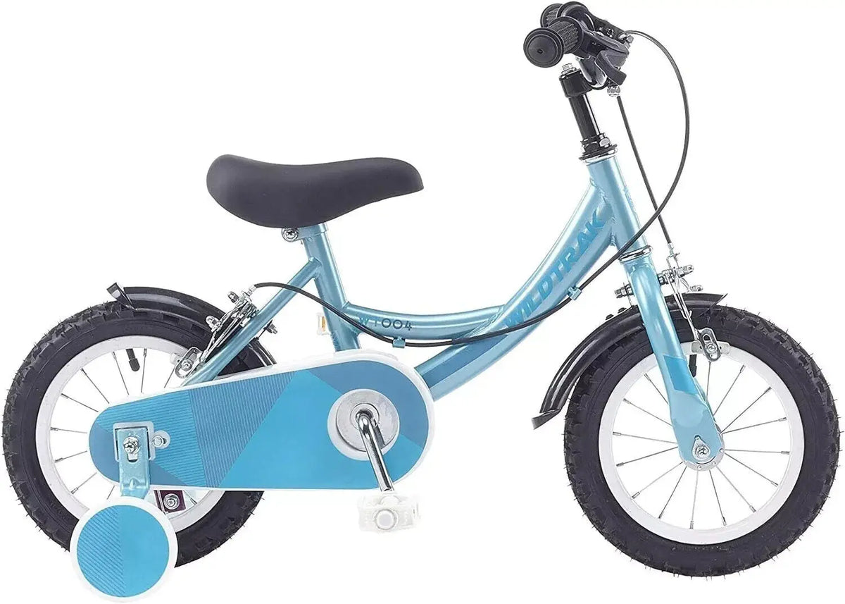 Wildtrak 12'' Bike Bicycle With Training Wheel's For Children 2-4 Years Teal Wildtrack
