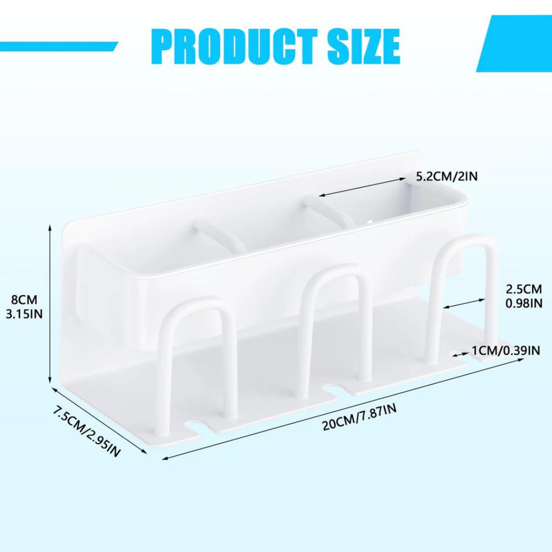 Wall Mounted Toothbrush Holder for Toothbrush Toothpaste Razor Organizer Box Unbranded