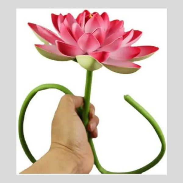 Artificial Lotus Flower 35.5 Fake Flowers Long Stem with Round Base Deal For Any Occasion