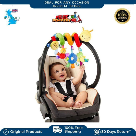 Stroller Crib Cot Toy Kid Baby Hanging Rattles Spiral Stroller Toy for children