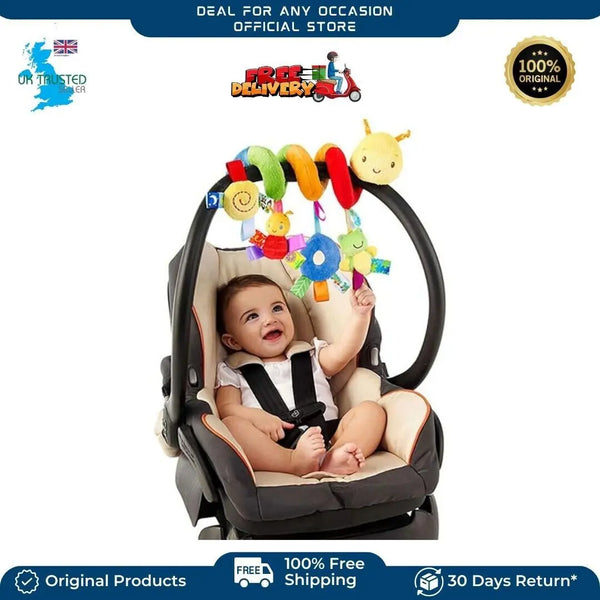 Stroller Crib Cot Toy Kid Baby Hanging Rattles Spiral Stroller Toy for children Deal For Any Occasion