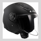 Motorcycle Open Faced Helmet Airflow II ECE 22.06 Matt Black