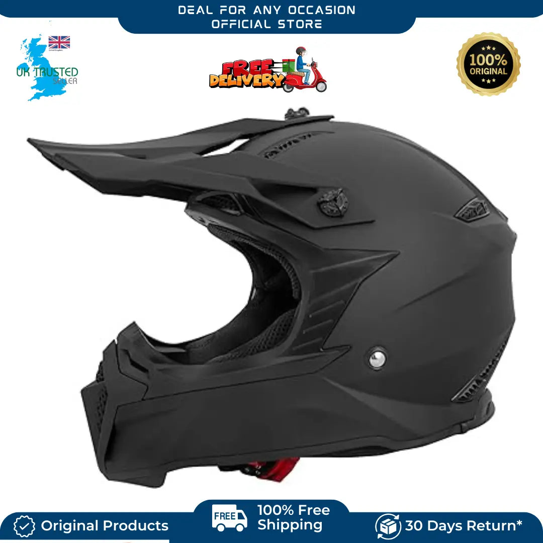 Motorbike Helmet ZOR-X309 XXL Dual Sport ECE 2206 Approved Matt Black Deal For Any Occasion