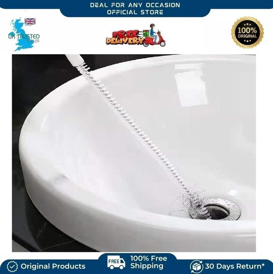 Drain Unblocker Tools Flexible Nylon Pipe Cleaner Waterpipe Brush 2 Pieces