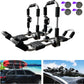 Kayak Car Roof Rack 1 Pair 4-in-1 for Kayak Surf Ski Folding Adjustable Bilater