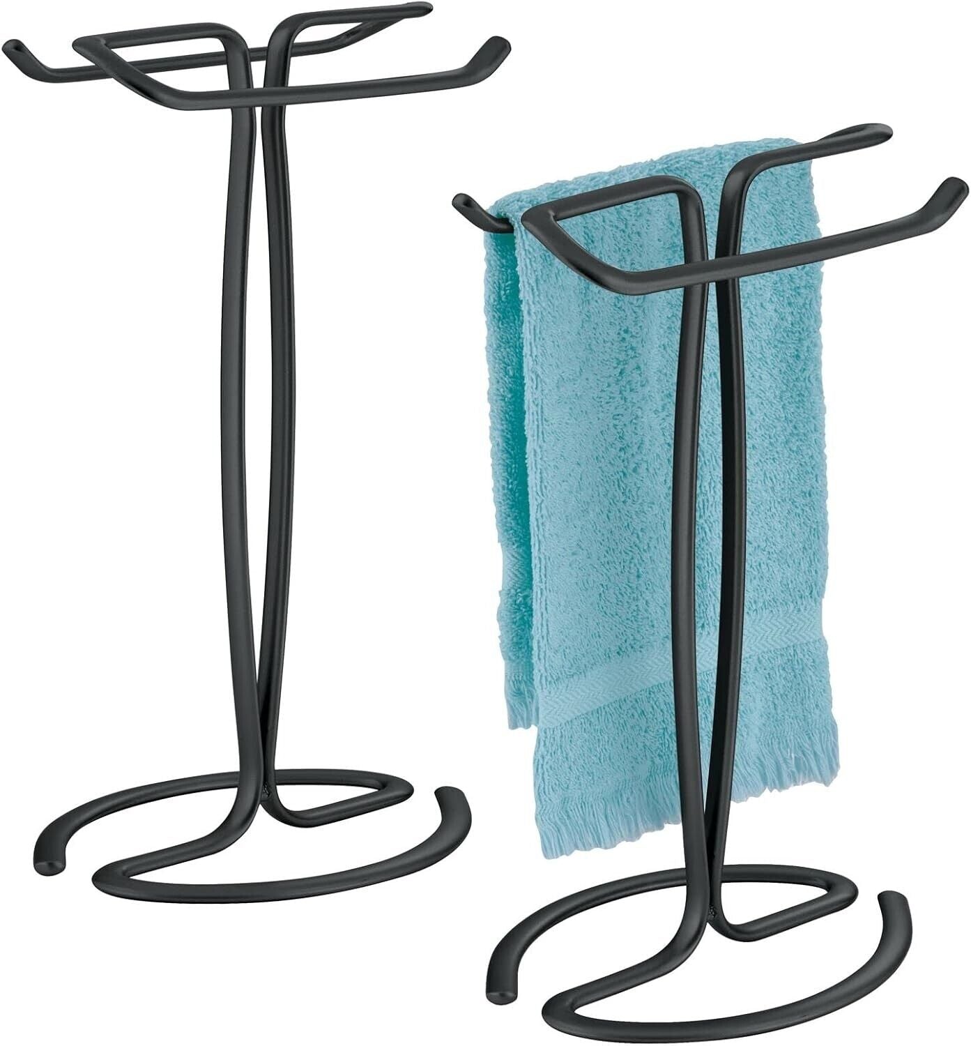 Standing 2 Sided Small Towel Racks Stand Hand Towel Face Cloth Holder