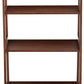 Classic 5-Tier Open Bookcase with Solid Rubber Wood Walnut 38.18 cm x 65.99 cm x 189.18 cm