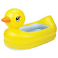 Munchkin White Hot Inflatable Baby Bath Duck Tub, suitable for alternative to larger paddling pools for small children, babies or toddlers. Ideal Baby Bath for traveling or for use at home.