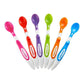 Munchkin Soft Tip Toddler & Baby Spoons, Baby Weaning Spoons Set with Ergonomic Handles, Dishwasher Safe Plastic Cutlery, BPA Free Baby Feeding Spoons & Dessert Spoons for Babies - Pack of 6