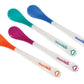 Munchkin White Hot Toddler & Baby Spoons| Baby Weaning Spoons Set with Colour Changing Heat Alert| Dishwasher Safe Plastic Cutlery| BPA Free| Baby Feeding Spoons & Dessert Spoons for Babies | 4 Pack