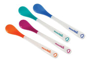 Munchkin Baby Feeding Dishes Food Weaning White Hot Alert Spoons 4Pk Munchkin