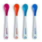 Munchkin White Hot Toddler & Baby Spoons| Baby Weaning Spoons Set with Colour Changing Heat Alert| Dishwasher Safe Plastic Cutlery| BPA Free| Baby Feeding Spoons & Dessert Spoons for Babies | 4 Pack
