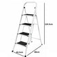 Step Ladder 4-Step Folding Safety Lock Space Saving Storage Safety Non Slip