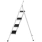 Step Ladder 4-Step Folding Safety Lock Space Saving Storage Safety Non Slip