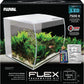 Fluval Aquarium Flex LED Nano Fish Tank White 34L Bowfront Filter