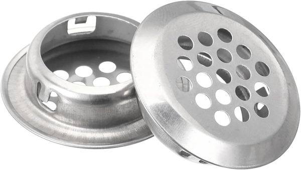 25mm Circular Soffit Vent Round Air Vent Mesh Grille 2 Pack
