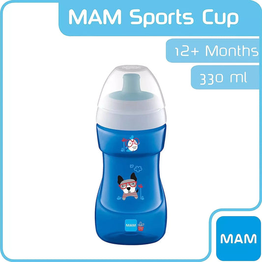 MAM Sports Cup 330 ml Trendy Non-Spill Cup 12+ Months Baby Cup Bottle