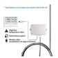 RS485 PT-100 Thermocouple Temperature Probe Platinum Resistor Sensor -200 to 400