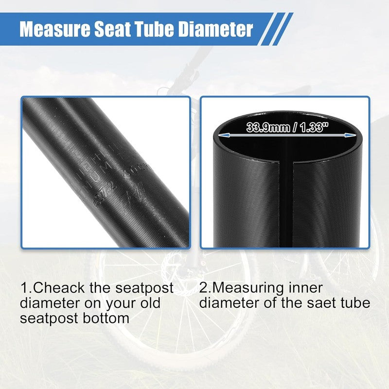 2 Pcs Bicycle Bike Seat Post Tube Adapter Seatpost Reducing Sleeve Adapter
