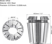 ER32 Spring Collet 9/16'' Chuck for CNC Engraving Machine Lathe Milling Tool Does not apply