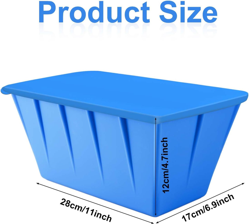 Extra Large Ice Block Dishwasher Safe Silicone Ice Bath Maker Chiller 7lbs 3.2KG