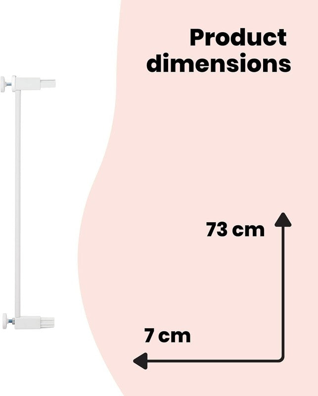 Safety 1st Baby Infant Safety Stair Wall Metal Gate Extension White 7cm