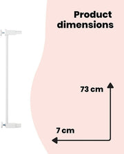 Safety 1st Baby Infant Safety Stair Wall Metal Gate Extension White 7cm Deal For Any Occasion