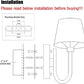 Wall Light Bedside Arm Lamp E14 Socket Fixture Shade Brass Plating 240V