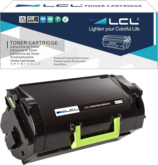 Toner Cartridge Black Replacement fits 53B2H00 53B0HA0 53B2000