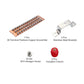 Copper Ground Bar 39 Terminal Position Power Electrical Busbar Insulator 16''