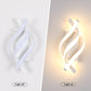 Modern LED Wall Light Indoor 22W Elegant Spiral Lamp Warm White 3000K