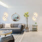 Modern LED Wall Light Indoor 22W Elegant Spiral Lamp Warm White 3000K
