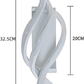 Modern LED Wall Light Indoor 22W Elegant Spiral Lamp Warm White 3000K