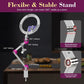 10'' Ring Light with Phone Holder Desk Stand Overhead Tripod for Makeup Video