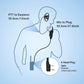 D-Shape Walkie Talkie Earpiece Mic Headset for Kenwood Baofeng UV-5R 777 888S