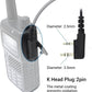 D-Shape Walkie Talkie Earpiece Mic Headset for Kenwood Baofeng UV-5R 777 888S