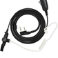 Walkie Talkie Earpiece 2 Pin PTT Mic Headset for Baofeng Kenwood UV-5R 88E