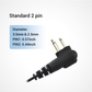 Walkie Talkie Earpiece D-Shape PTT Headset for Motorola CP040 DP1400 GP88 GP300