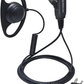 Walkie Talkie Earpiece D-Shape PTT Headset for Motorola CP040 DP1400 GP88 GP300